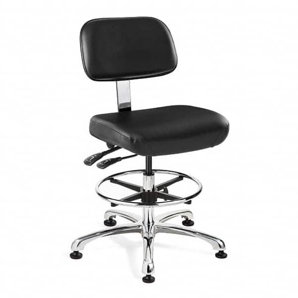 Bevco - 21-1/2 to 31-1/2" High Clean Room Swivel Chair - Apex Tool & Supply