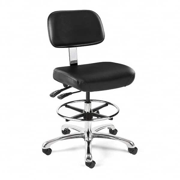 Bevco - 22-1/2 to 32-1/2" High Clean Room Swivel Chair - Apex Tool & Supply