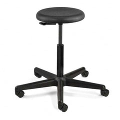 Bevco - Swivel & Adjustable Stools Type: Adjustable Backless Stool Base Type: Nylon - Apex Tool & Supply