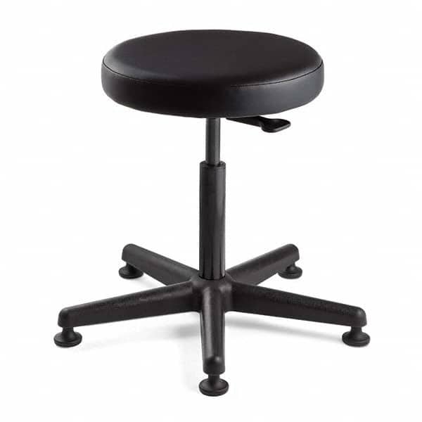 Bevco - Swivel & Adjustable Stools Type: Adjustable Backless Stool Base Type: Nylon - Apex Tool & Supply
