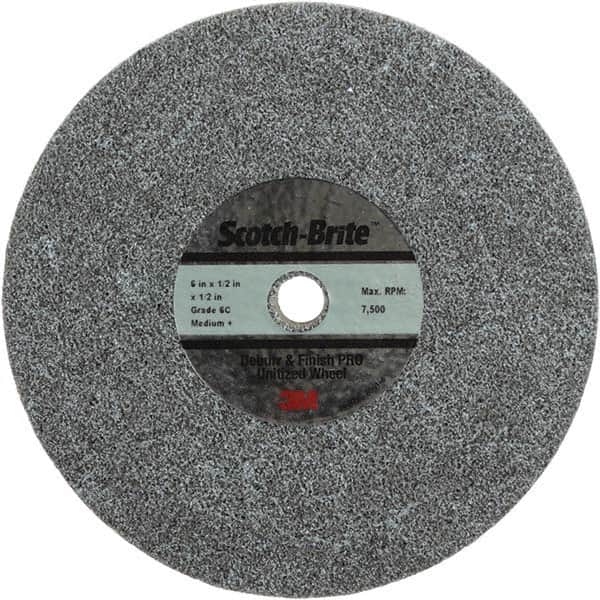 Deburring Wheel:  Density 6, Ceramic Medium Grade, Unitized Wheel, 7,500 RPM