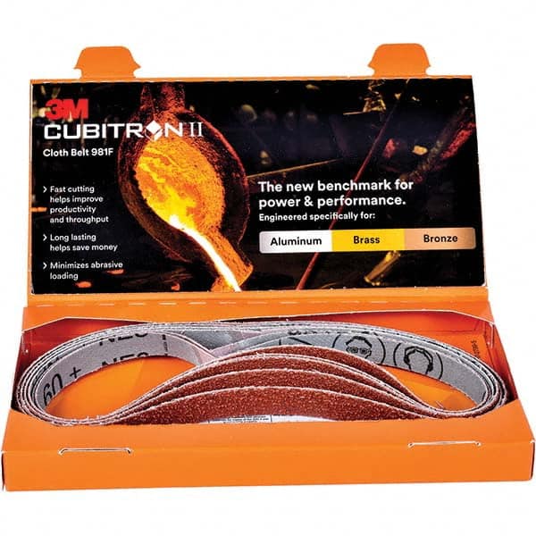 3M - Abrasive Belts Abrasive Type: Coated Belt Width (Inch): 1/2 - Apex Tool & Supply