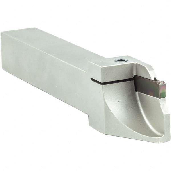 Arno - 0.512" Max Depth, 0.079 to 1.024" Width, External Right Hand Indexable Grooving/Cutoff Toolholder - Apex Tool & Supply