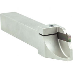 Arno - 0.394" Max Depth, 0.079 to 0.787" Width, External Left Hand Indexable Grooving/Cutoff Toolholder - Apex Tool & Supply