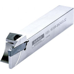 Arno - 0.512" Max Depth, 0.079 to 1.024" Width, External Right Hand Indexable Grooving/Cutoff Toolholder - Apex Tool & Supply