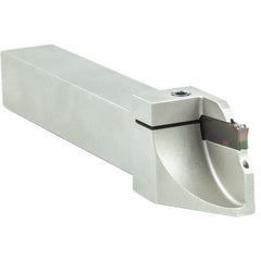 Arno - 0.63" Max Depth, 0.079 to 1.26" Width, External Left Hand Indexable Grooving/Cutoff Toolholder - Apex Tool & Supply