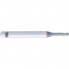 OSG - 5mm Diam, 4mm LOC, 2 Flute Solid Carbide Ball End Mill - Apex Tool & Supply