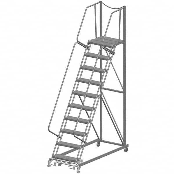 Ballymore - Rolling & Wall Mounted Ladders & Platforms Type: Rolling Warehouse Ladder Style: Rolling Safety Ladder - Apex Tool & Supply