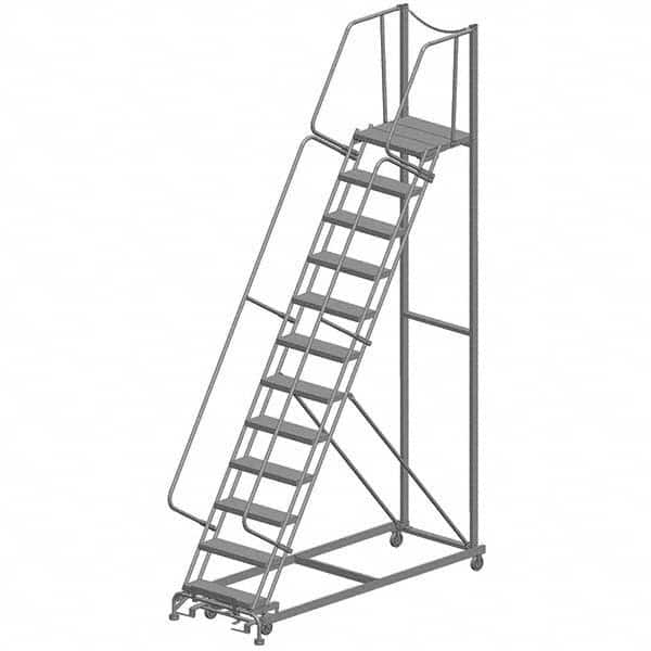 Ballymore - Rolling & Wall Mounted Ladders & Platforms Type: Rolling Warehouse Ladder Style: Rolling Safety Ladder - Apex Tool & Supply