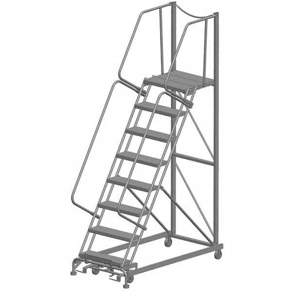 Ballymore - Rolling & Wall Mounted Ladders & Platforms Type: Rolling Warehouse Ladder Style: Rolling Safety Ladder - Apex Tool & Supply