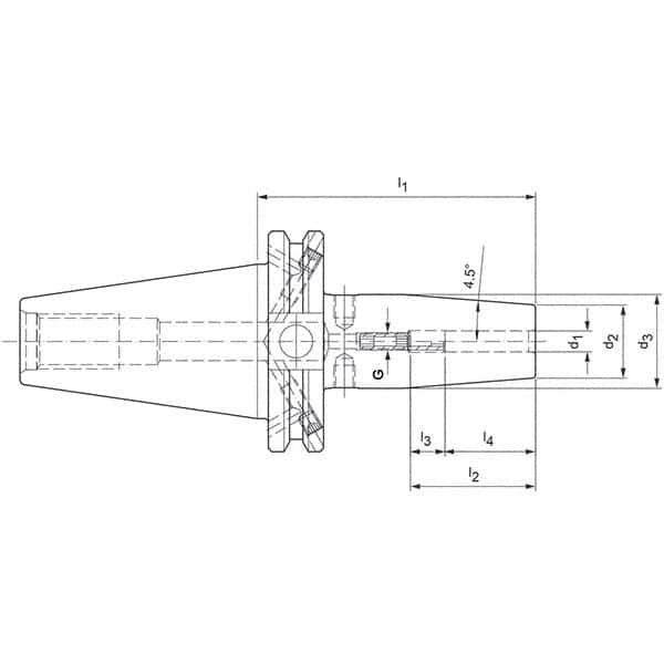 Mapal - Shrink-Fit Tool Holders & Adapters Shank Type: Taper Shank Taper Size: CAT40 - Apex Tool & Supply