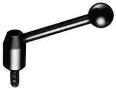 J.W. Winco - 3/8-16, Steel Threaded Stud Adjustable Clamping Handle - 4.33" OAL, 1.91" High - Apex Tool & Supply