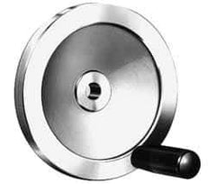 Value Collection - 9.84" Diam, Aluminum Handwheel with Handle - 1.89" Hub Diam - Apex Tool & Supply