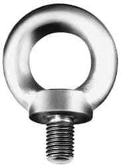 Value Collection - Steel, M36x4.00 Thread, Fixed Lifting Eye Bolt - Fully Threaded, 54mm Shank, 54mm Thread Length, Shoulder - Apex Tool & Supply