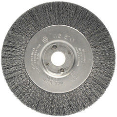 ‎4″ Narrow Face Crimped Wire Wheel, .0095″ Steel Fill, 1/2″-3/8″ Arbor Hole - Apex Tool & Supply