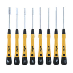 Nutdriver Sets; Tool Type: ESD Precision; System of Measurement: Metric; Size Range (mm): 1.27 - 5; Number of Pieces: 8.000; Handle Type: ESD Safe; Overall Length (Inch): 5-1/2; Metric Sizes: 2; 3; 4; 5; 1.5; 2.5; 3.5; 5.5; Contents: 5 1/2 mm, 1 1/2, 2, 2
