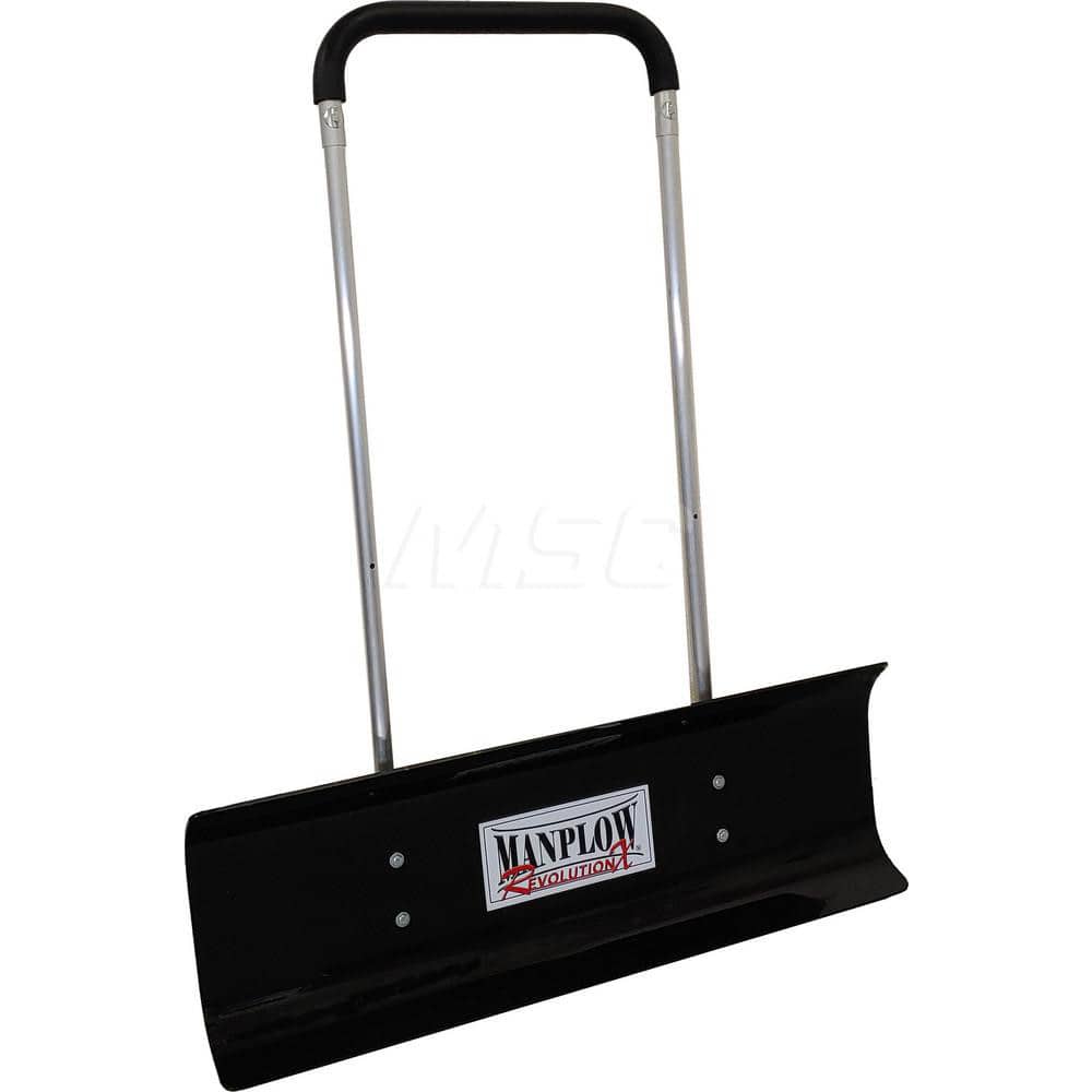 Snow Shovels & Scrapers; Type: Pusher Shovel; Blade Width (Decimal Inch): 40; Blade Material: Polyethylene; Handle Length (Inch): 48; 54.00; Blade Length: 16; Blade Thickness: .25; Blade Color: Black; Handle Type: Straight; Handle Material: Aluminum; Leng