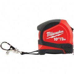 Milwaukee Tool - Tape Measures Length (Feet): 10.00 Width (mm): 13.00 - Apex Tool & Supply