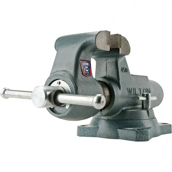 Wilton - Bench Vises Jaw Width (Inch): 4 Jaw Opening Capacity (Inch): 6-1/2 - Apex Tool & Supply