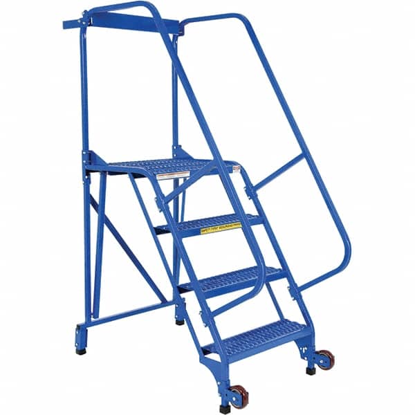 Vestil - 70" High 350 Lb Capacity 4 Step Ladder - Apex Tool & Supply
