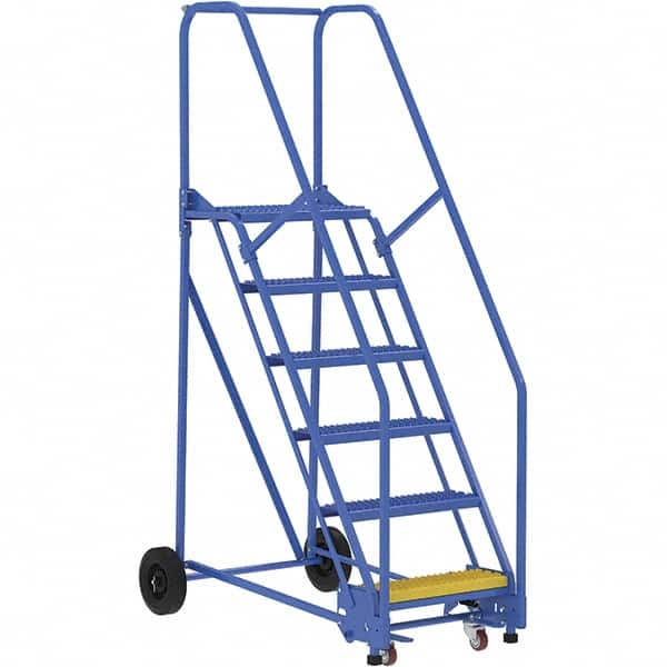 Vestil - 90" High 350 Lb Capacity 6 Step Ladder - Apex Tool & Supply
