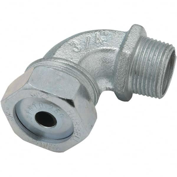 Hubbell-Raco - 0.65 to 0.6" Liquidtight Elbow Strain Relief Cord Grip - Apex Tool & Supply
