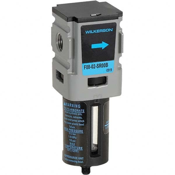 Wilkerson - Filters Port Size (NPT): 1/4 Height (Inch): 4-7/8 - Apex Tool & Supply