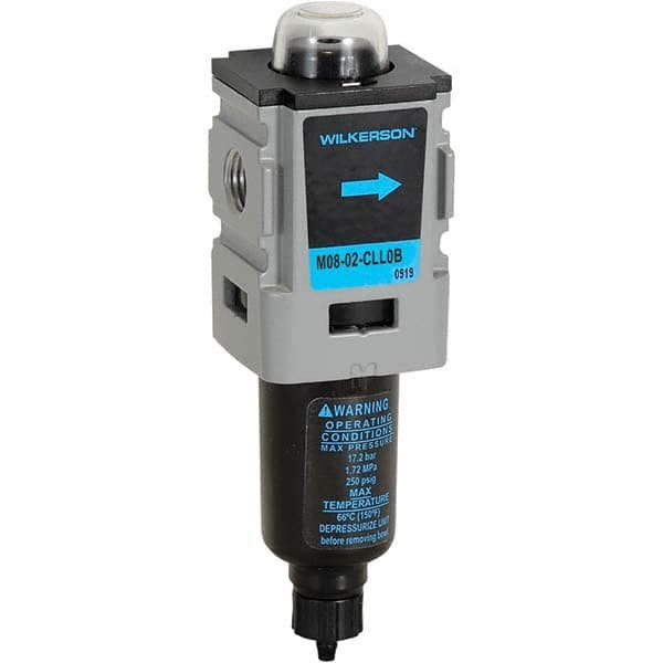 Wilkerson - Coalescing Filters Port Size: 1/4 Maximum Working Pressure (psi): 150 - Apex Tool & Supply