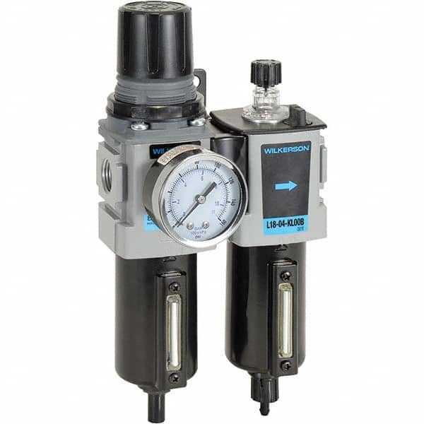 Wilkerson - Filter, Regulator & Lubricator (FRL) Units Configuration: 2 Pc. Filter/Regulator-Lubricator Body Type: Compact - Apex Tool & Supply