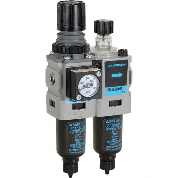 Wilkerson - Filter, Regulator & Lubricator (FRL) Units Configuration: 2 Pc. Filter/Regulator-Lubricator Body Type: Miniature - Apex Tool & Supply