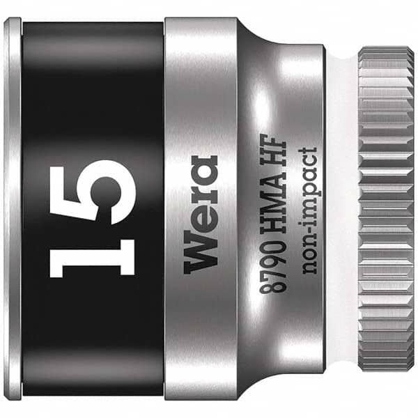 Wera - Hand Sockets Drive Size (Inch): 1/4 Size (mm): 15.0 - Apex Tool & Supply