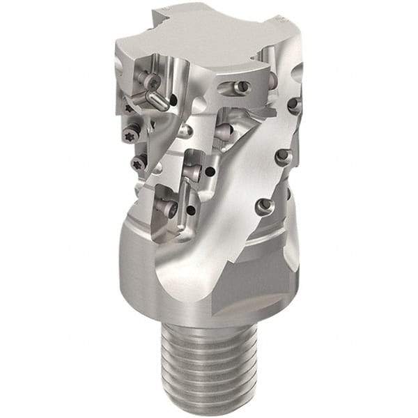Seco - 40mm Cut Diam, 44mm Max Depth of Cut, 20mm Shank Diam, 61mm OAL, Indexable Square Shoulder Slot Milling End Mill - XO.X12.. Inserts, M20 Modular Connection, 90° Lead Angle, Through Coolant, Series 217.69-12-Helical - Apex Tool & Supply