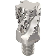 Seco - 40mm Cut Diam, 44mm Max Depth of Cut, 20mm Shank Diam, 61mm OAL, Indexable Square Shoulder Slot Milling End Mill - XO.X12.. Inserts, M20 Modular Connection, 90° Lead Angle, Through Coolant, Series 217.69-12-Helical - Apex Tool & Supply