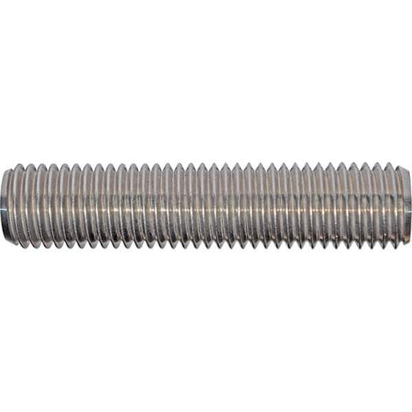 Value Collection - 3/4-10 3-1/4" OAL Fully Threaded Stud - Stainless Steel, Plain Finish, 3-1/4" Equal Thread Length, 3-1/4" Short Thread Length - Apex Tool & Supply