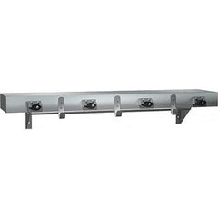 ASI-American Specialties, Inc. - Mop & Broom Wall Hooks Type: Utility Shelf w/Holders Number Of Holders: 7.000 - Apex Tool & Supply