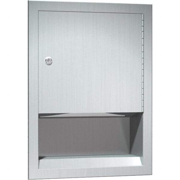 ASI-American Specialties, Inc. - Manual, Stainless Steel Paper Towel Dispenser - 350 C-Fold or 475 Multi-Fold, Silver - Apex Tool & Supply