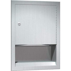 ASI-American Specialties, Inc. - Manual, Stainless Steel Paper Towel Dispenser - 350 C-Fold or 475 Multi-Fold, Silver - Apex Tool & Supply