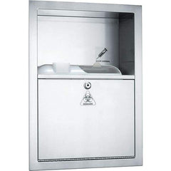 ASI-American Specialties, Inc. - Sharps Container Cabinets : Surface Mounted Color: Silver - Apex Tool & Supply