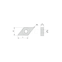 Turning Insert:  DNMG442SH AH630,  Solid Carbide TiAlN Finish,  Neutral,  1/2″ Inscribed Circle,  0.0310″ Corner Radius,  55.0 &deg N/A Diamond,  Series  DNMG