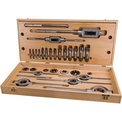 Rothenberger - Tap & Die Sets Minimum Tap Thread Size (Inch): 1/8 Maximum Tap Thread Size (Inch): 1 - Exact Industrial Supply