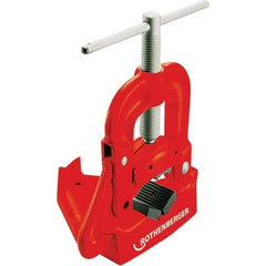 Rothenberger - 1/8" to 4" Pipe Capacity, Hinged Yoke Vise - Apex Tool & Supply