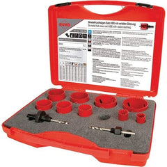 Rothenberger - Hole Saw Kits Minimum Saw Diameter (Inch): 3/4 Maximum Saw Diameter (Inch): 2-1/2 - Apex Tool & Supply