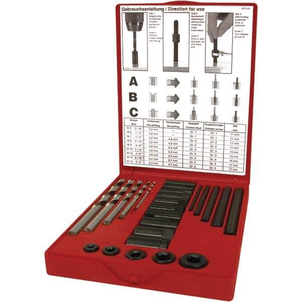Rothenberger - Bolt Extractor Sets Tool Type: Plumbing Thread-Extractor Size Range (Inch): 1/8 - 11/32 - Apex Tool & Supply