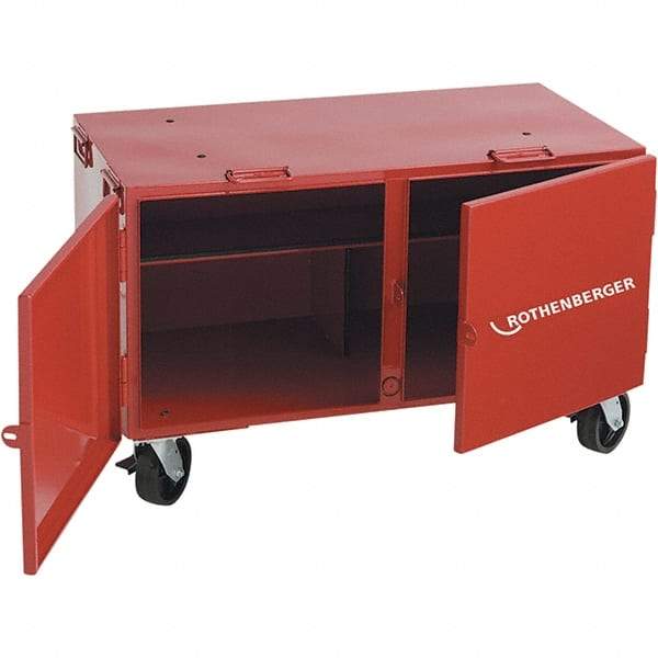 Rothenberger - 350 Lb Capacity Threader Transport Cabinet - 23" Wide x 46" Deep x 24" High, Steel - Apex Tool & Supply