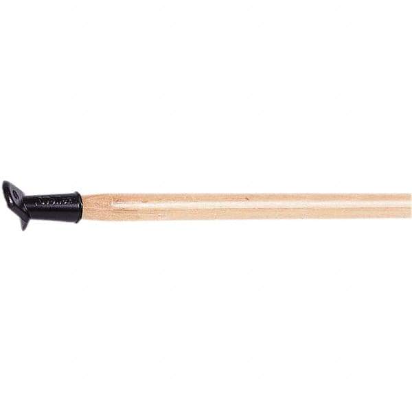 Weiler - 60 x 1-1/8" Wood Squeegee Handle - Bolt-On Connection, Tan - Apex Tool & Supply