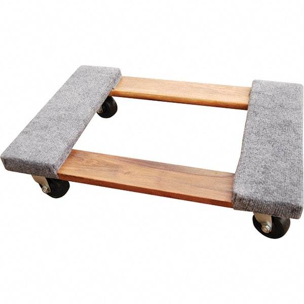 Vestil - 900 Lb Capacity Hardwood/Carpet Dolly - 24" Long x 16" Wide - Apex Tool & Supply