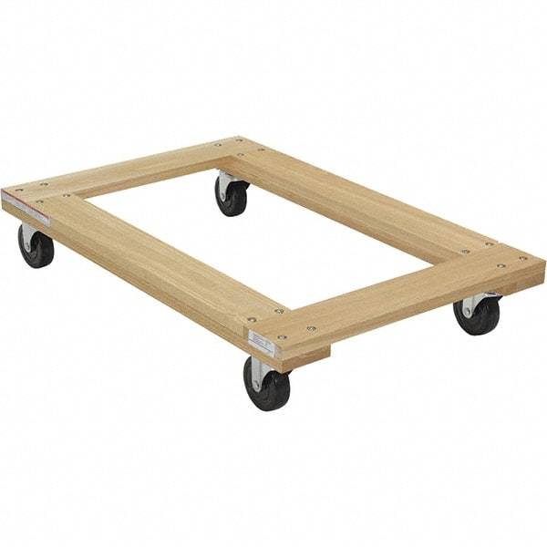 Vestil - 1,200 Lb Capacity Hardwood Dolly - 36" Long x 24" Wide - Apex Tool & Supply