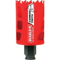 Freud - 1-3/4" Diam, 2-3/8" Cutting Depth, Hole Saw - Carbide-Tipped Saw, Toothed Edge - Apex Tool & Supply