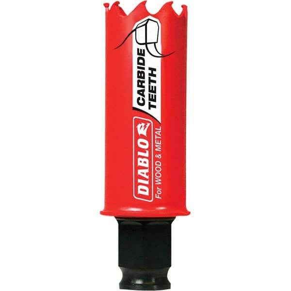 Freud - 1-1/16" Diam, 2-3/8" Cutting Depth, Hole Saw - Carbide-Tipped Saw, Toothed Edge - Apex Tool & Supply