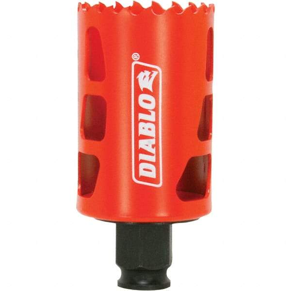 Freud - 1-3/4" Diam, 2-3/8" Cutting Depth, Hole Saw - Bi-Metal Saw, Toothed Edge - Apex Tool & Supply